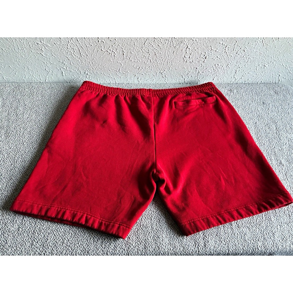Lacoste Men's XXL Red Fleece Shorts Regular Fit GH9627 84% Cotton